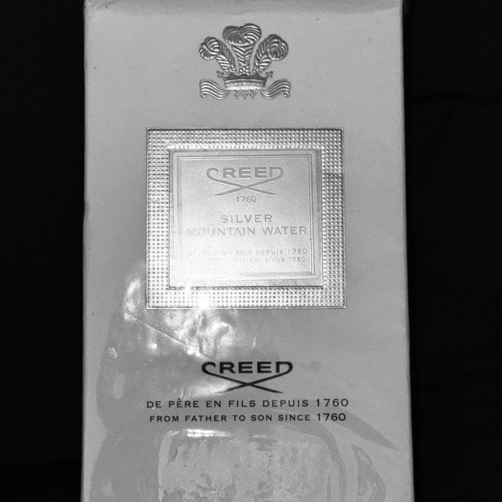 Creed Silver Mountain Water Box Packaging